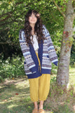 Blue fairisle cardigan