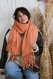 Tassel scarf (Apricot)