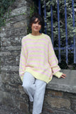 Pastel pink and yellow stripe jumper