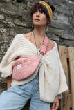 Pink floral cross body bag