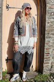 Lace trim soft knit jumper