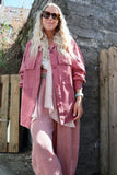 Dusty pink cord jacket