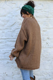 Slouchy knit jumper (cinnamon)