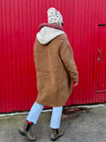 Teddy coat with detachable hood