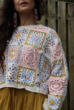 Pastel Patchwork crochet top