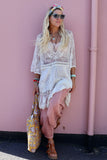 Floral lace tunic (Ecru)