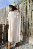 Celestial embroidered shirt tunic