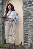 Beige mom jeans