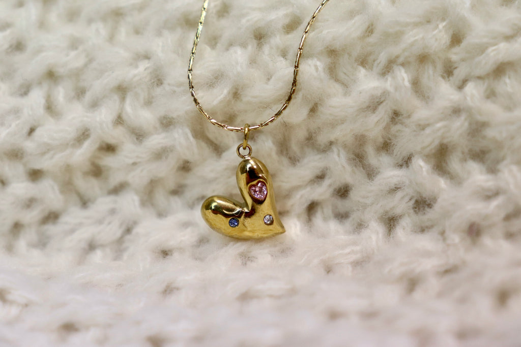 Love heart necklace (Gold)