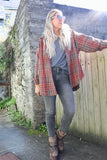 Rust plaid shirt
