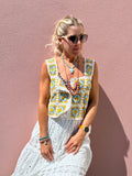 Mustard crochet top