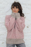 Zig zag knit pink jumper