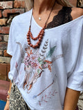 Bohemian skull tee