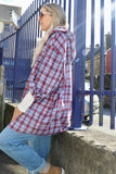 Plaid shirt (Blue and Red )