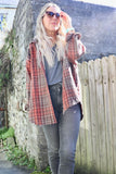 Rust plaid shirt