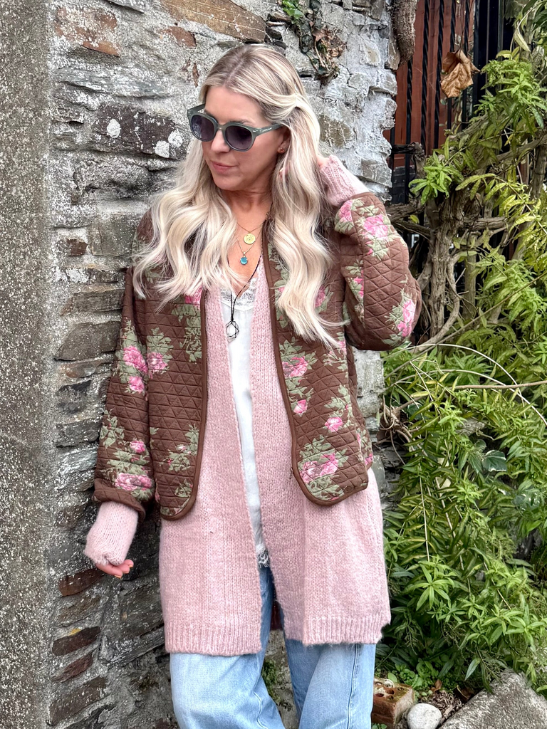Floral quilted jacket