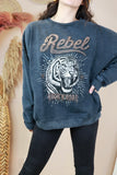 Rebel rock'n'roar graphic sweater