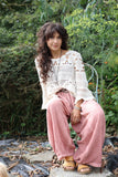 Scalloped crochet top