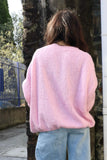Short sleeve knit jumper (Pink)