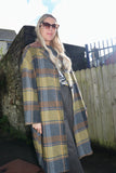 Check trench coat