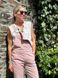 Cord dungarees (Dusty pink)