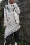 Sequin collar cardigan