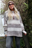 Beige stripe jumper