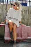 Lace insert jumper