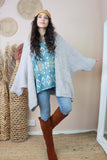 Knit cardigan with pockets (Light grey)