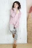 Light pink layered sweater