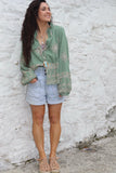 Ornate gold embroidered blouse