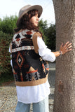 Aztec knit vest