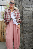 Burgundy plaid jacket