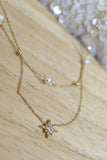 Shooting star layered necklace (Gold)