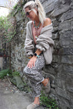 Ruffle sleeve cardigan (Beige)