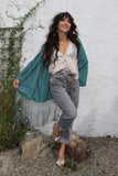 Dark grey mom jeans