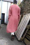 Long soft knit cardigan (Rose)