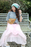 Knit jumper and tulle dress set (Rose)