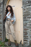 Beige mom jeans