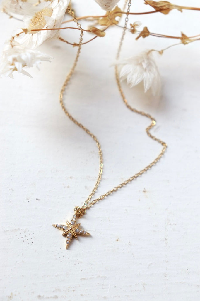North star necklace (Gold)