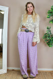 Ditsy floral trousers (Lilac)