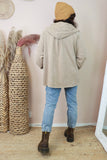 Hooded soft blazer