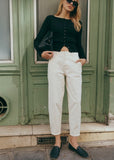 Balloon leg jeans (Ecru)