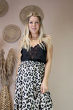 Cami with lace detail (Black)