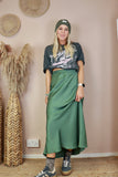 Silky skirt (Sea-green)