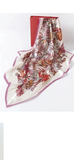Pink/purple Jungle silky scarf