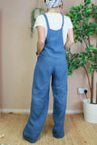 Overalls with wooden buttons ( Denim )