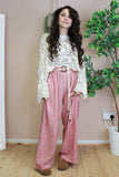 Linen trousers (Dusty pink)