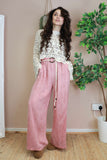 Linen trousers (Dusty pink)