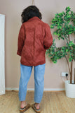 Paisley Quilted jacket (Terracotta)